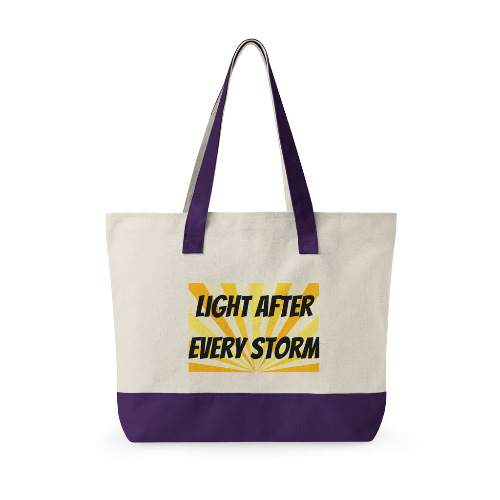 Zippered Canvas Tote