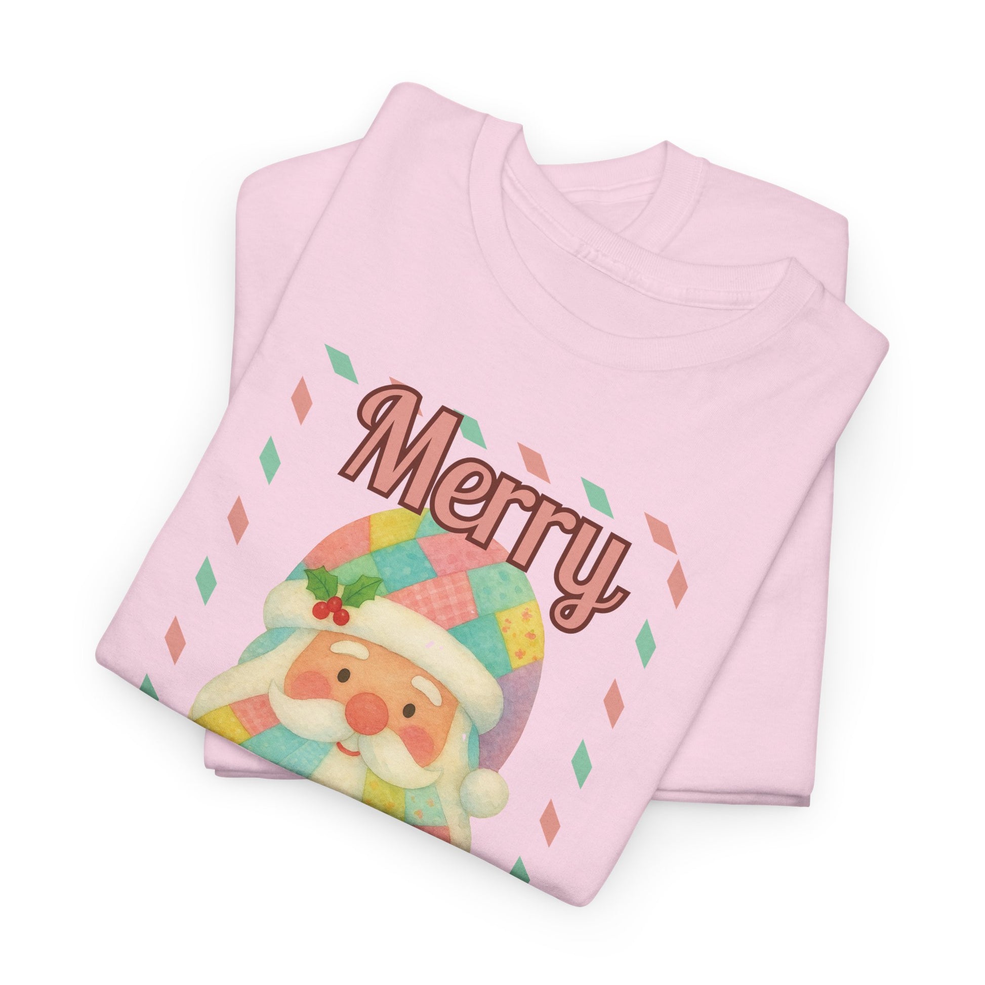 Merry Christmas Santa T-Shirt — Cute Pastel Santa Holiday Tee