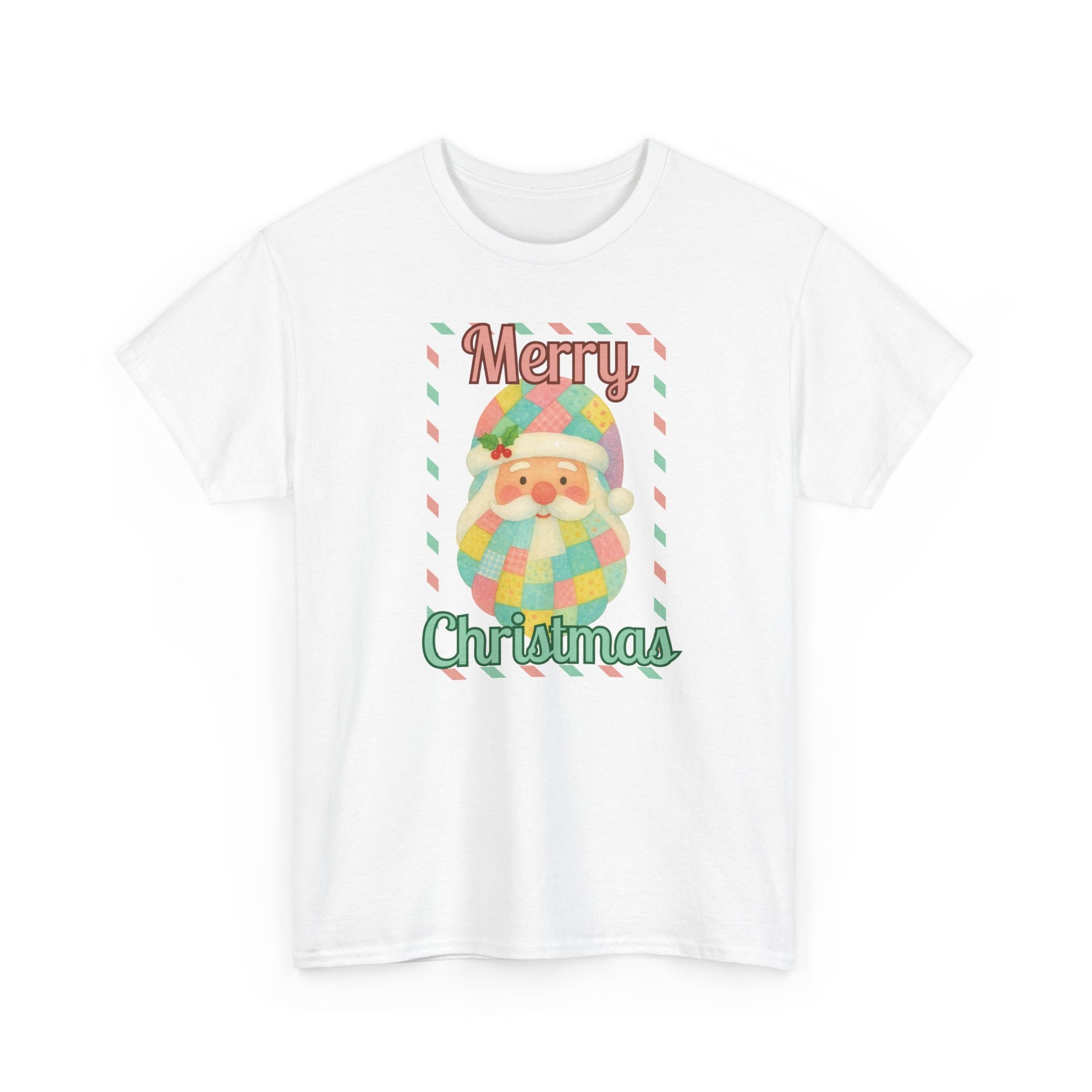 Merry Christmas Santa T-Shirt — Cute Pastel Santa Holiday Tee