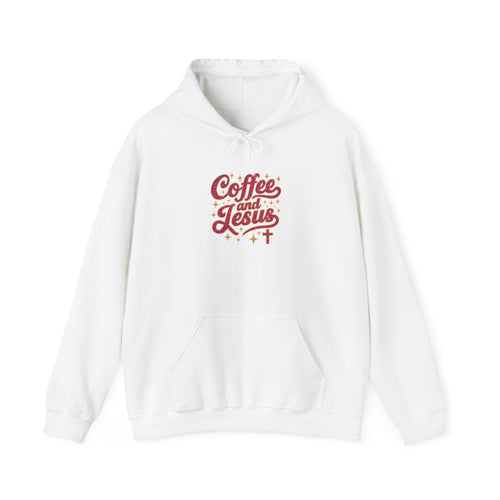 Coffee and Jesus Hoodie – Faith-Based Christian Graphic Pullover