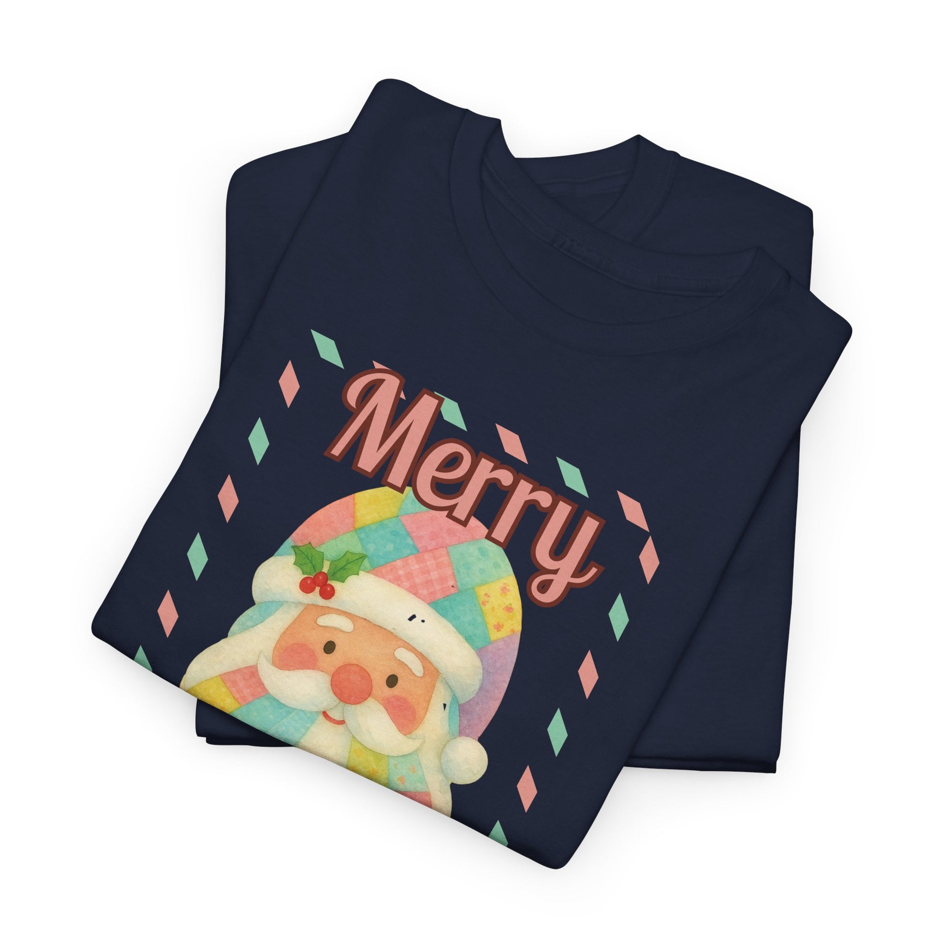 Merry Christmas Santa T-Shirt — Cute Pastel Santa Holiday Tee