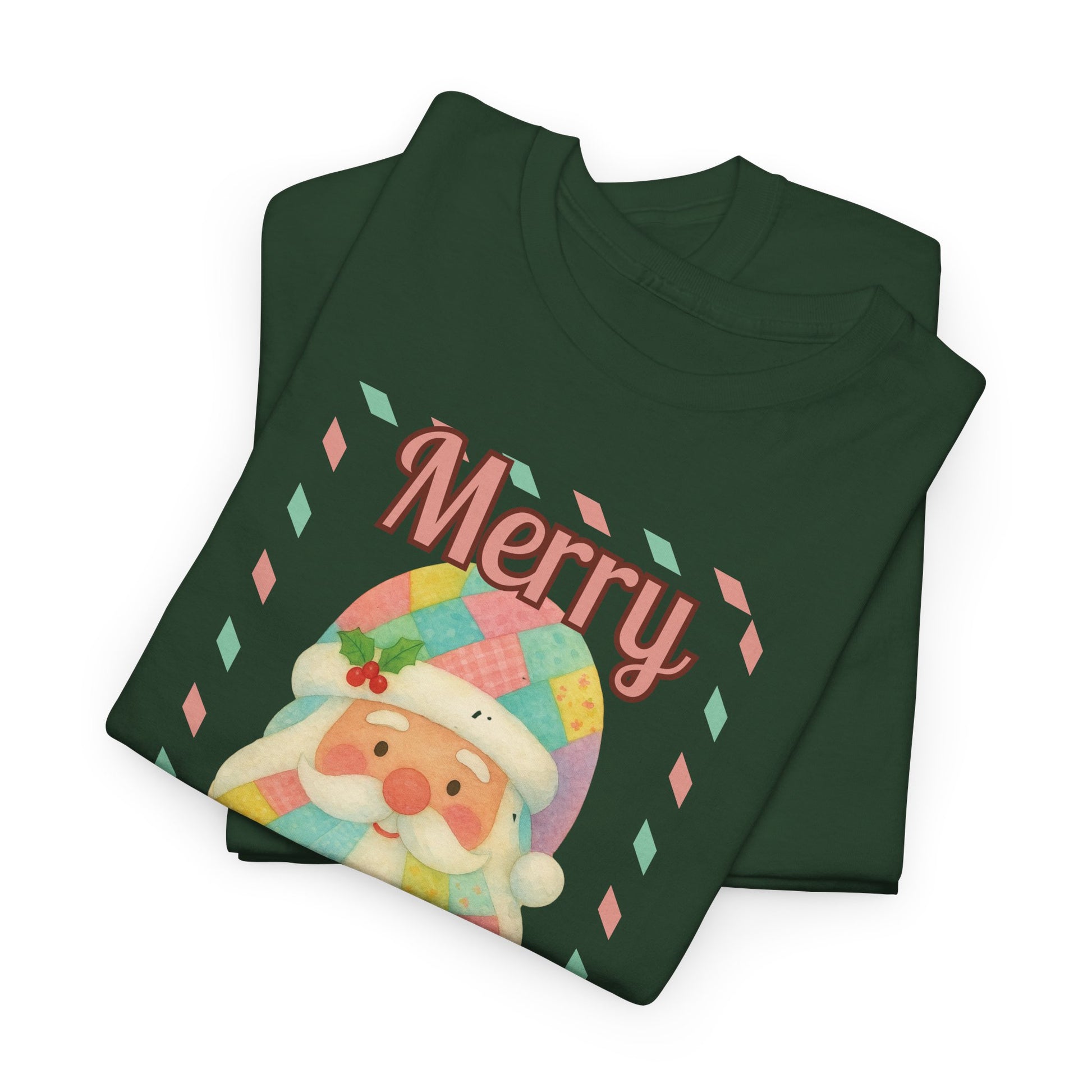 Merry Christmas Santa T-Shirt — Cute Pastel Santa Holiday Tee