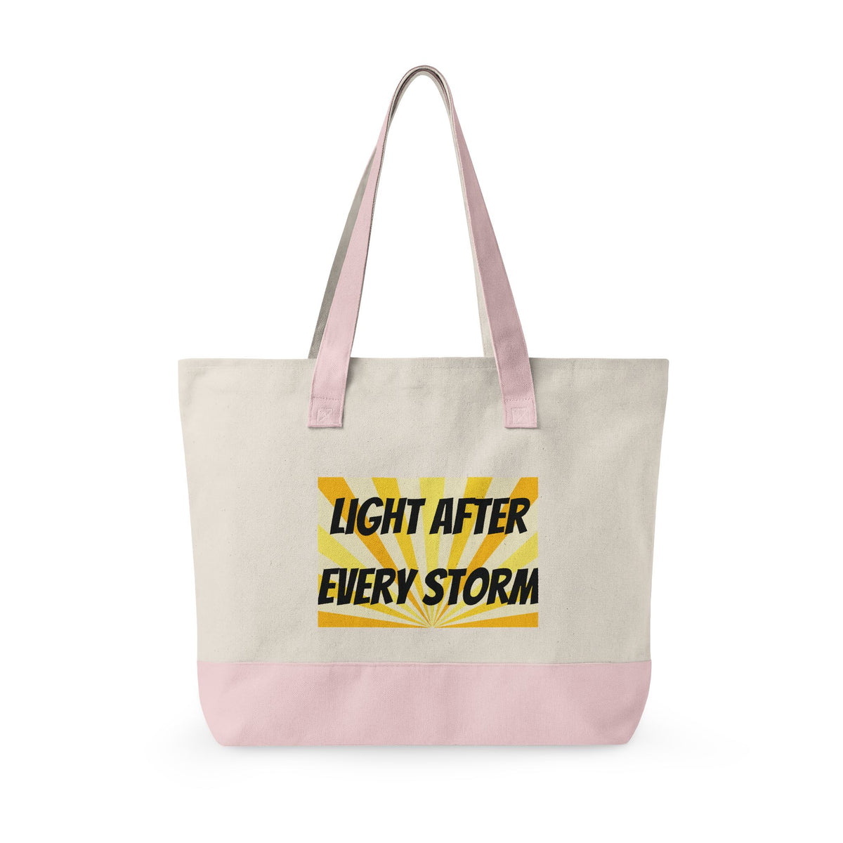 Zippered Canvas Tote