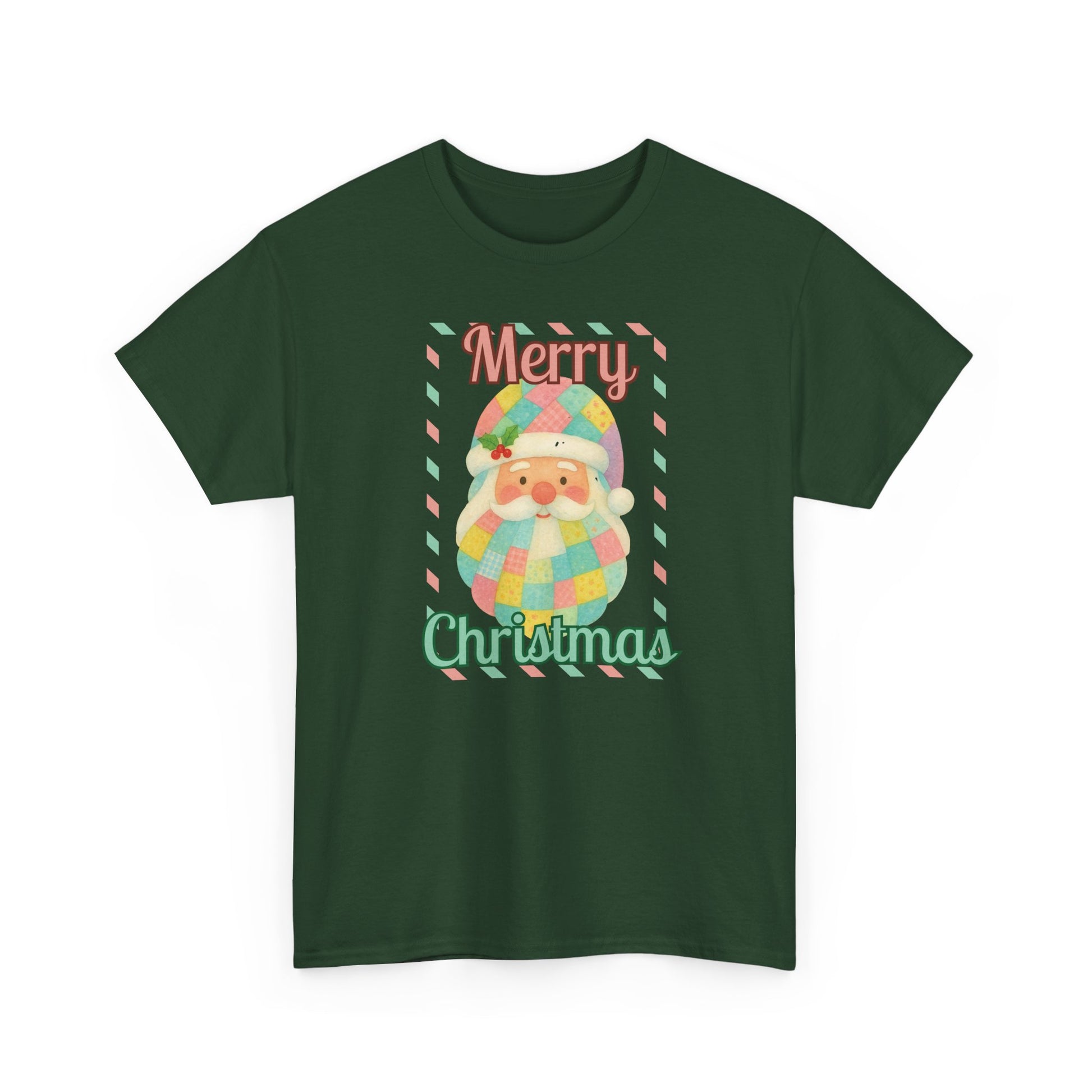Merry Christmas Santa T-Shirt — Cute Pastel Santa Holiday Tee