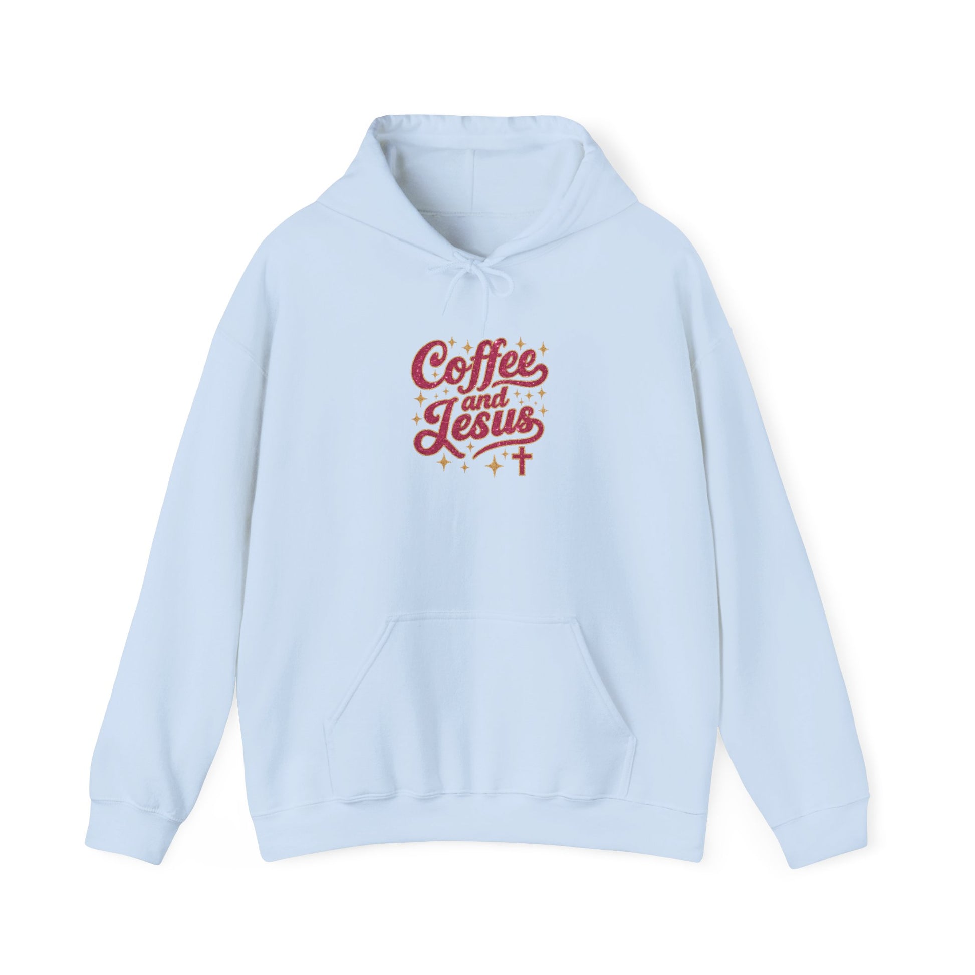 Coffee and Jesus Hoodie – Faith-Based Christian Graphic Pullover