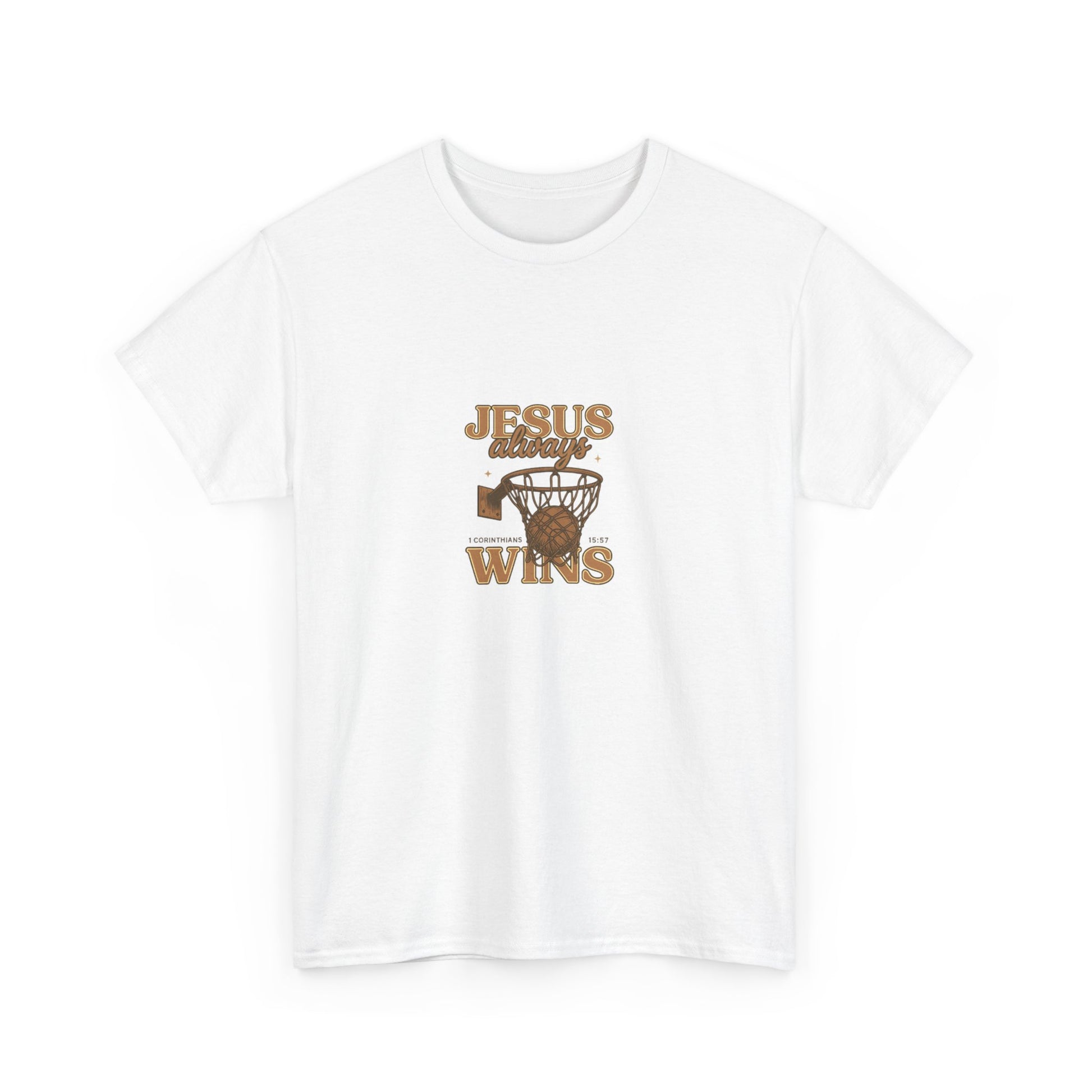 Jesus Wins Basketball Tee — Christian Sports Faith T-Shirt