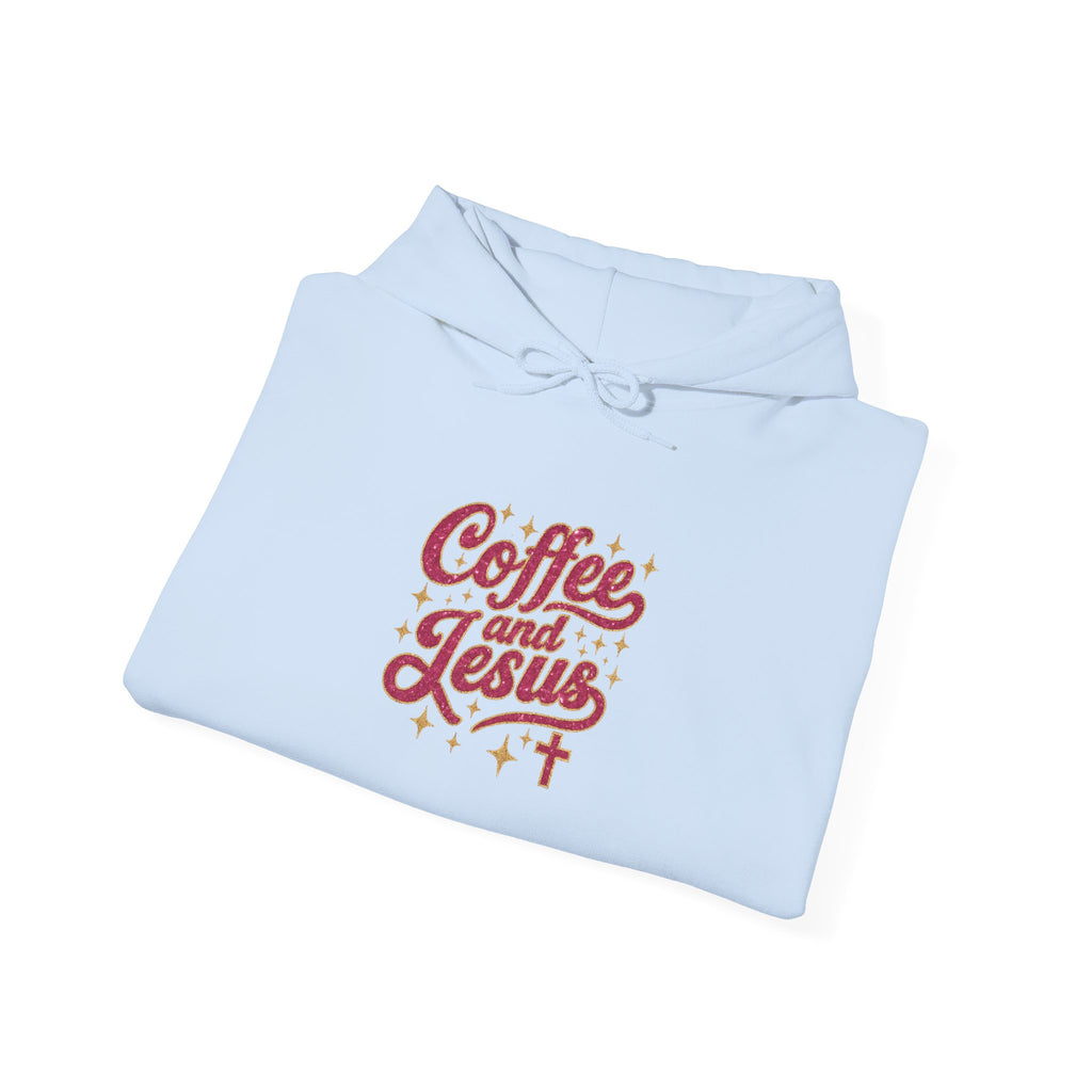 Coffee and Jesus Hoodie – Faith-Based Christian Graphic Pullover