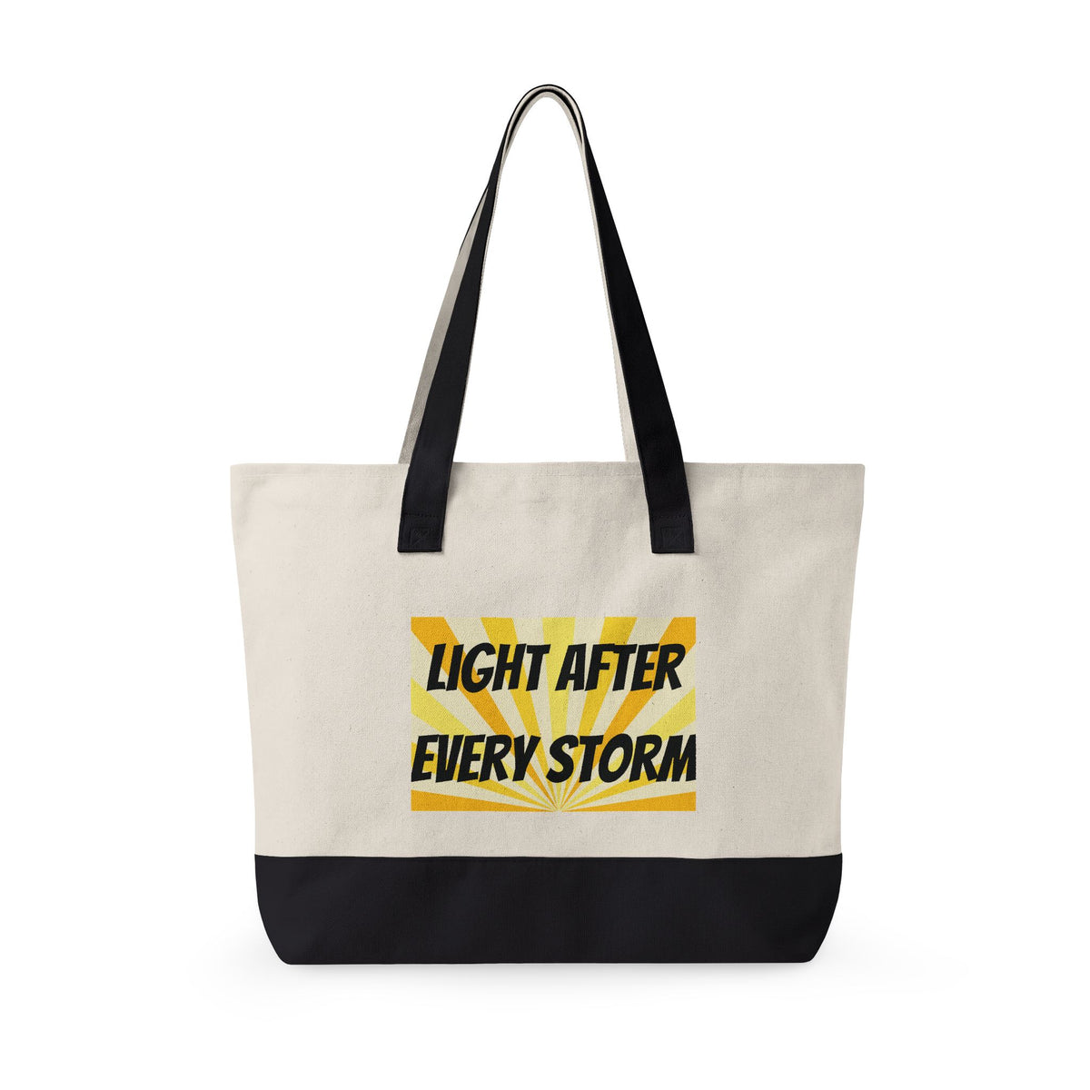 Zippered Canvas Tote