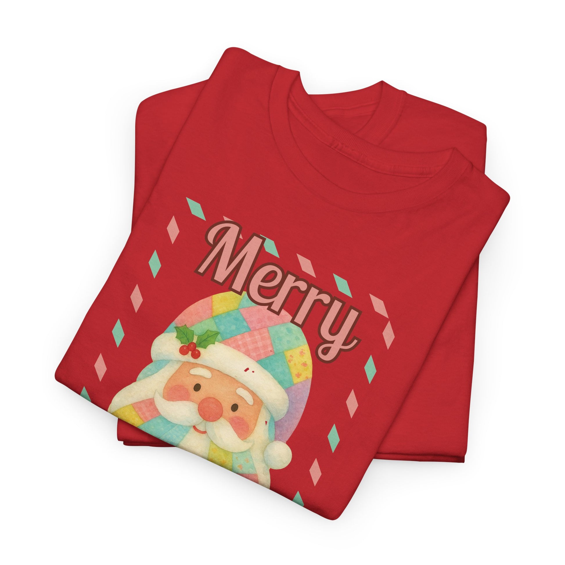 Merry Christmas Santa T-Shirt — Cute Pastel Santa Holiday Tee