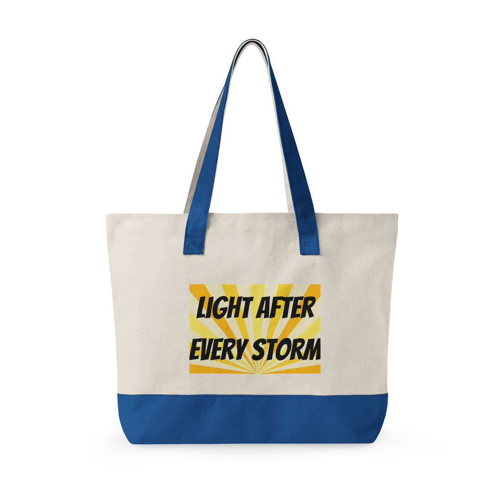 Zippered Canvas Tote