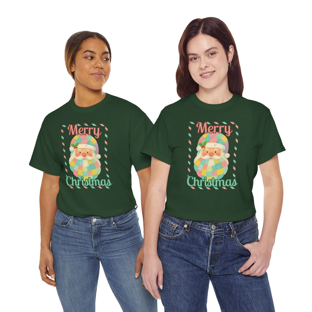 Merry Christmas Santa T-Shirt — Cute Pastel Santa Holiday Tee