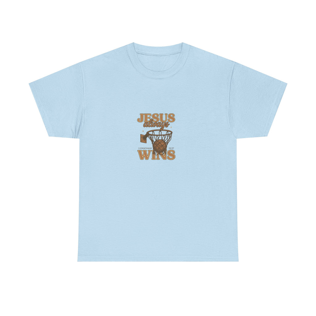 Jesus Wins Basketball Tee — Christian Sports Faith T-Shirt