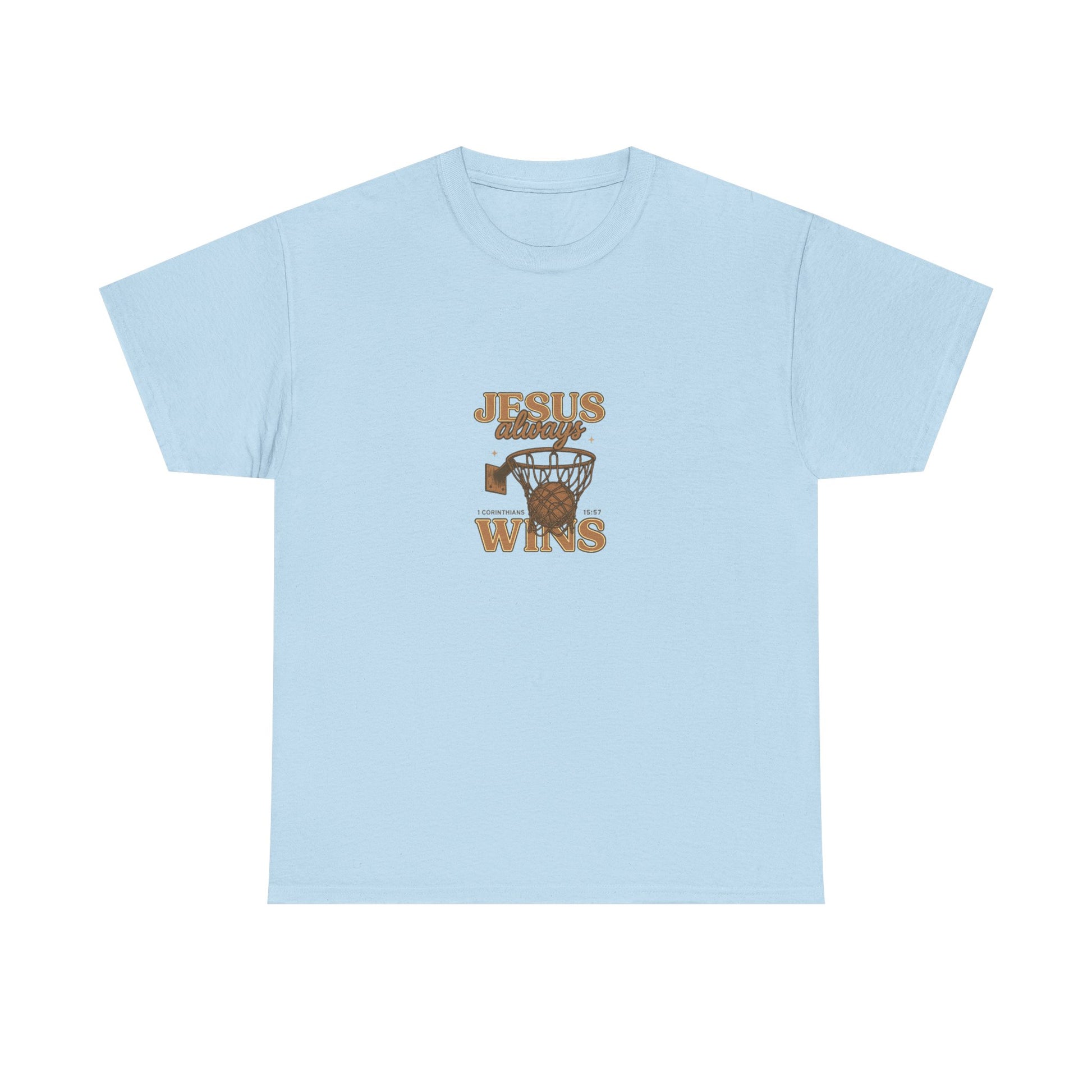 Jesus Wins Basketball Tee — Christian Sports Faith T-Shirt