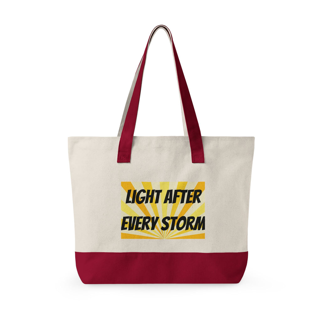 Zippered Canvas Tote