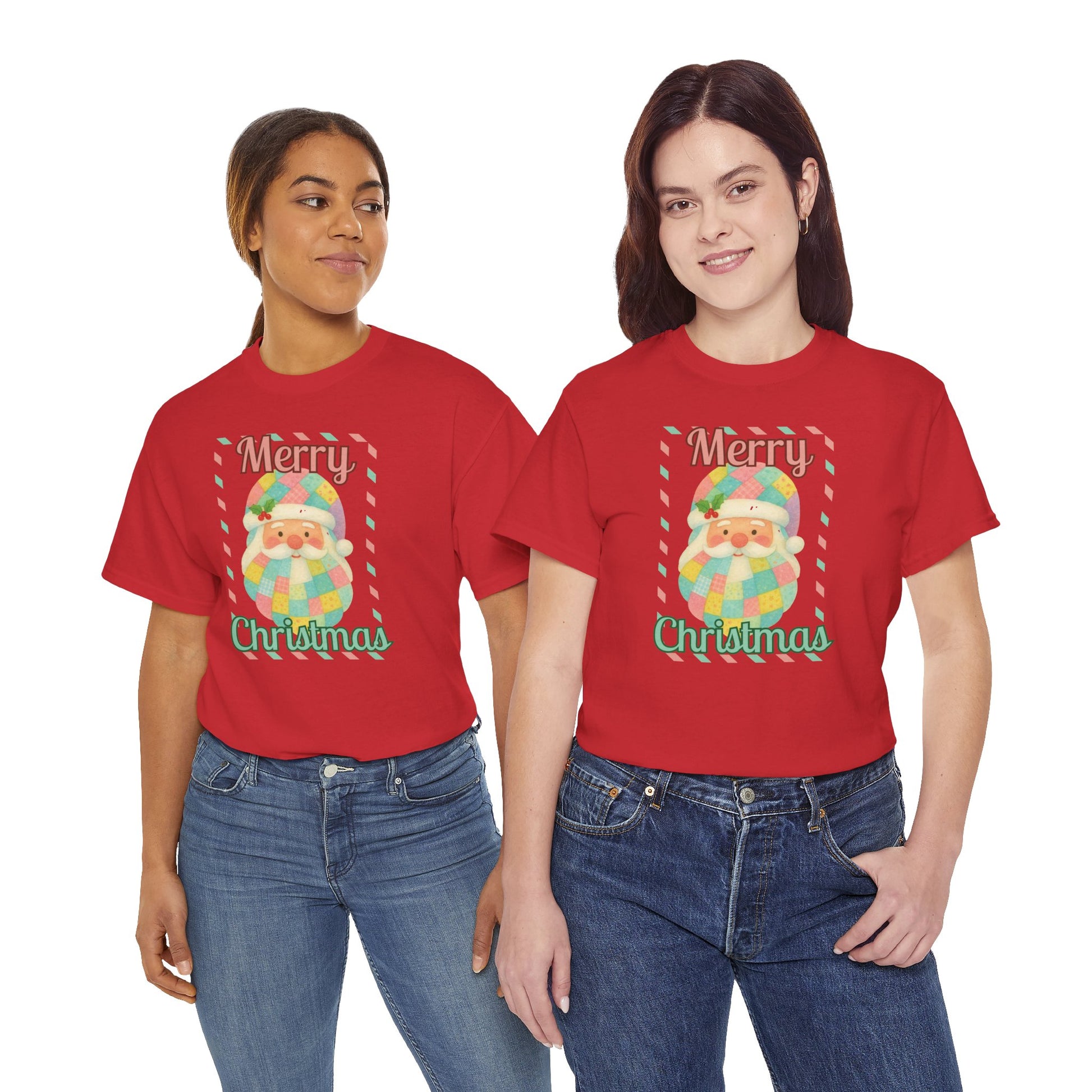 Merry Christmas Santa T-Shirt — Cute Pastel Santa Holiday Tee