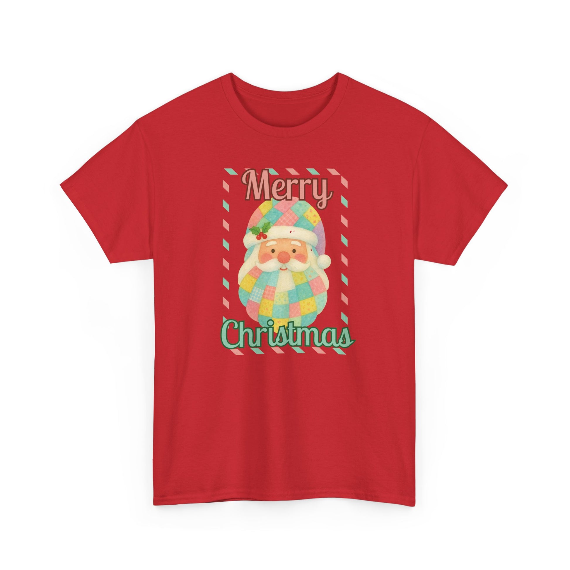 Merry Christmas Santa T-Shirt — Cute Pastel Santa Holiday Tee