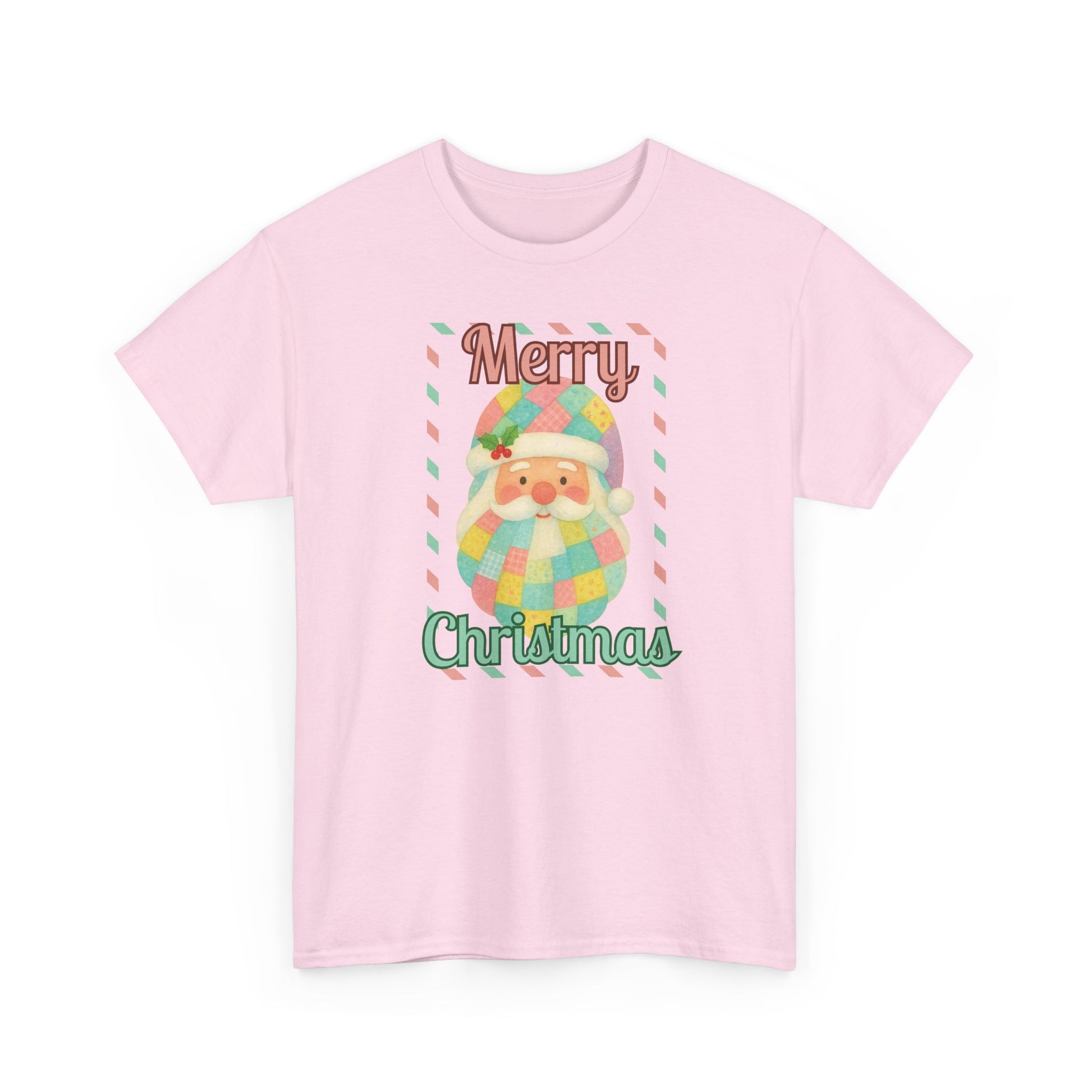 Merry Christmas Santa T-Shirt — Cute Pastel Santa Holiday Tee