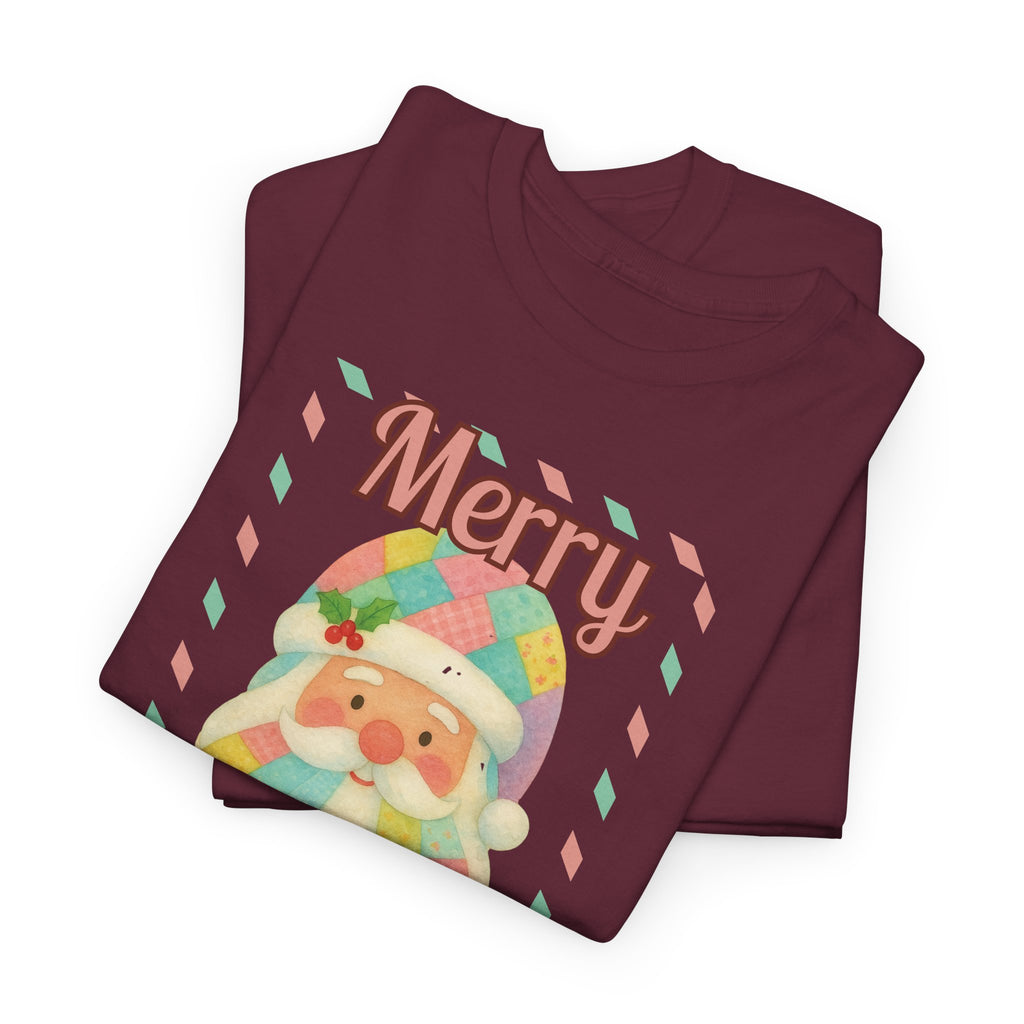 Merry Christmas Santa T-Shirt — Cute Pastel Santa Holiday Tee