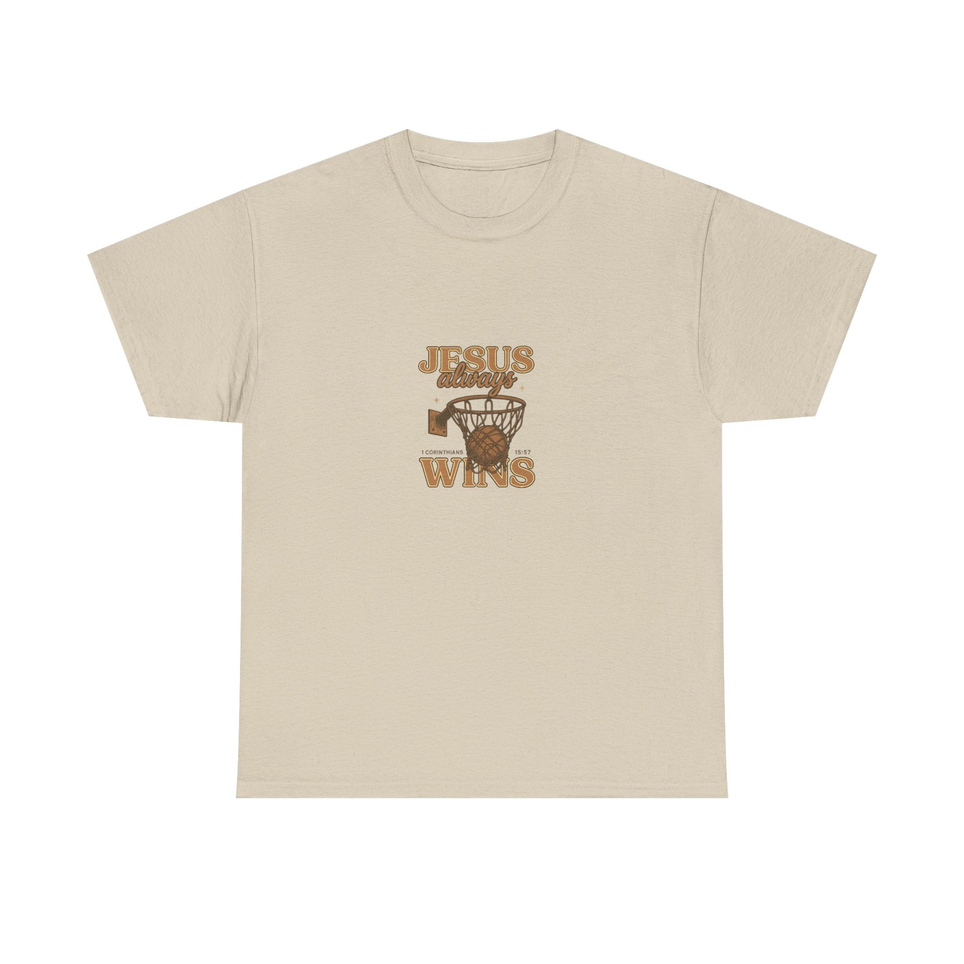 Jesus Wins Basketball Tee — Christian Sports Faith T-Shirt