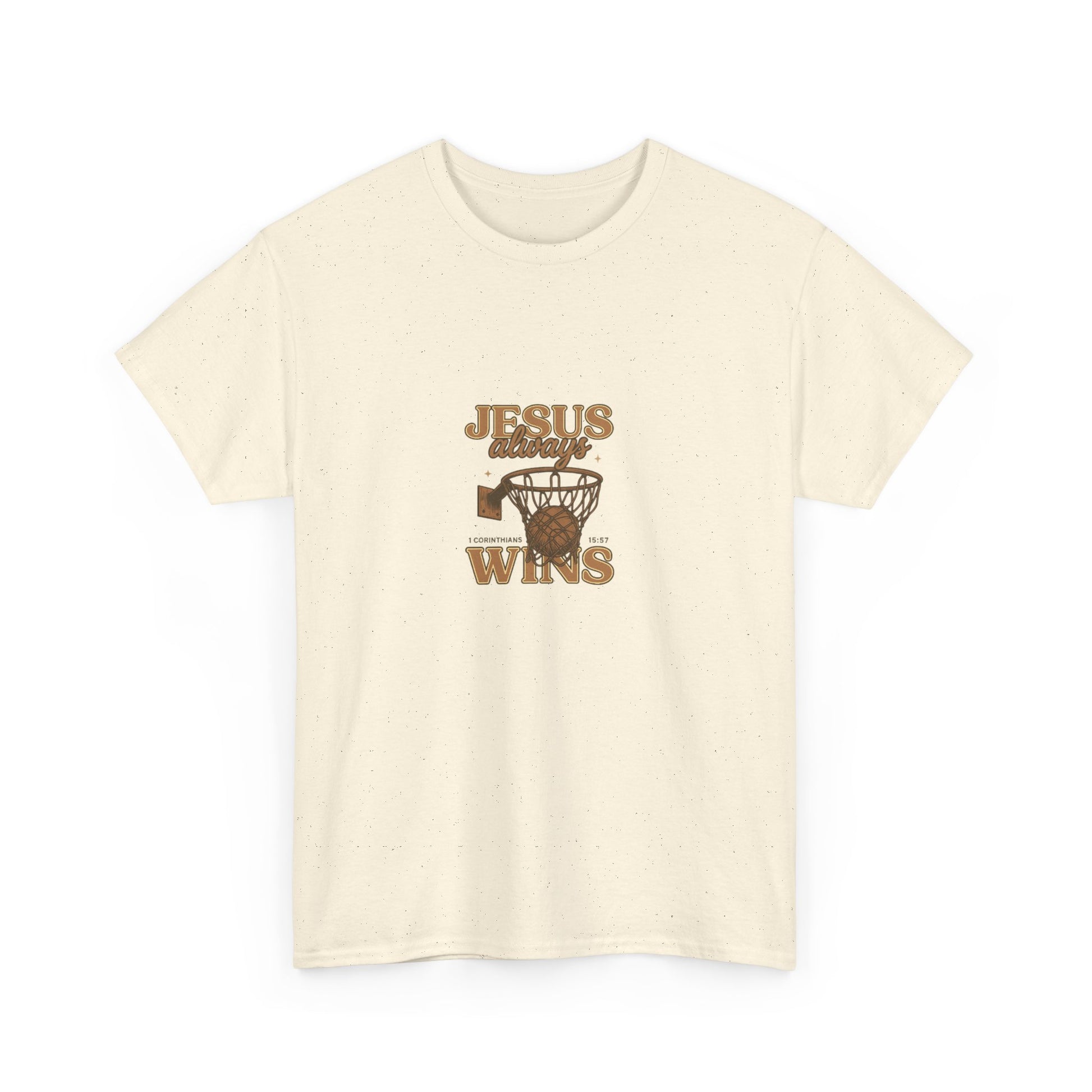 Jesus Wins Basketball Tee — Christian Sports Faith T-Shirt
