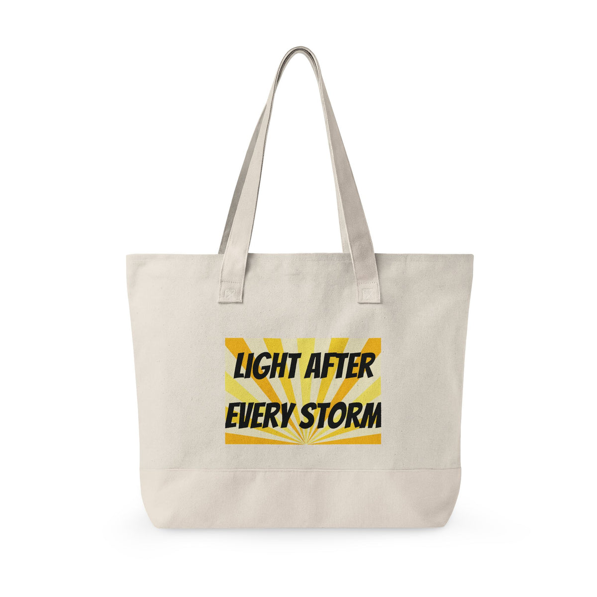 Zippered Canvas Tote