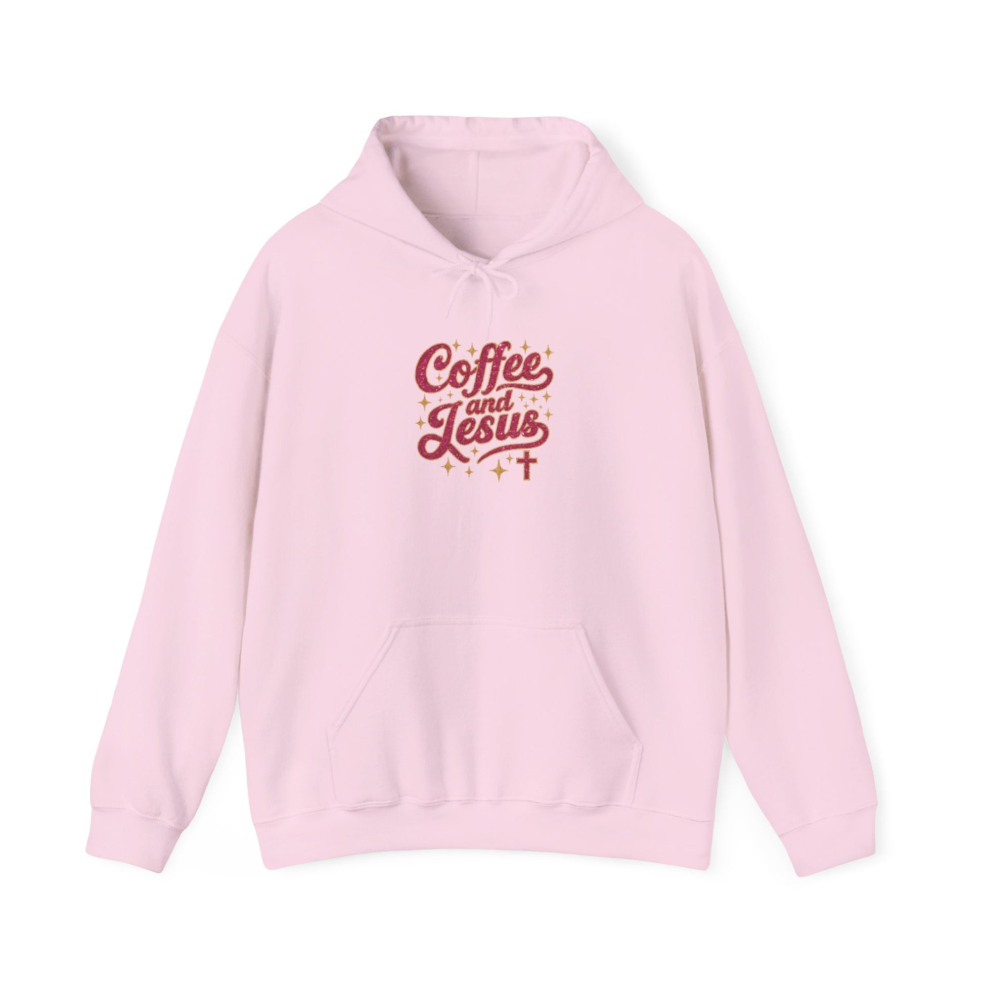 Coffee and Jesus Hoodie – Faith-Based Christian Graphic Pullover