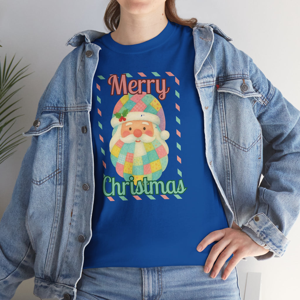 Merry Christmas Santa T-Shirt — Cute Pastel Santa Holiday Tee