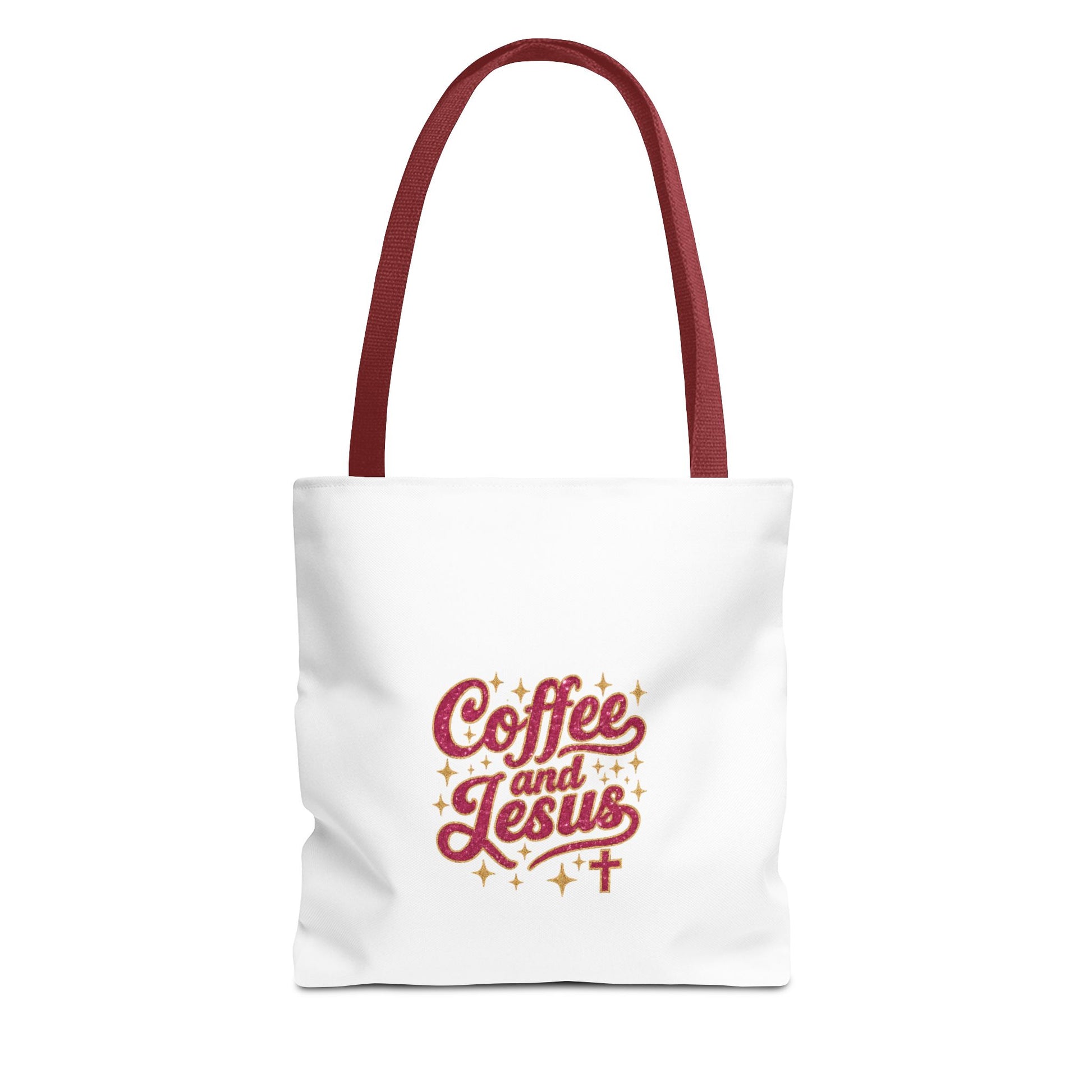 Coffee and Jesus Tote Bag — Christian Faith Canvas Shopper
